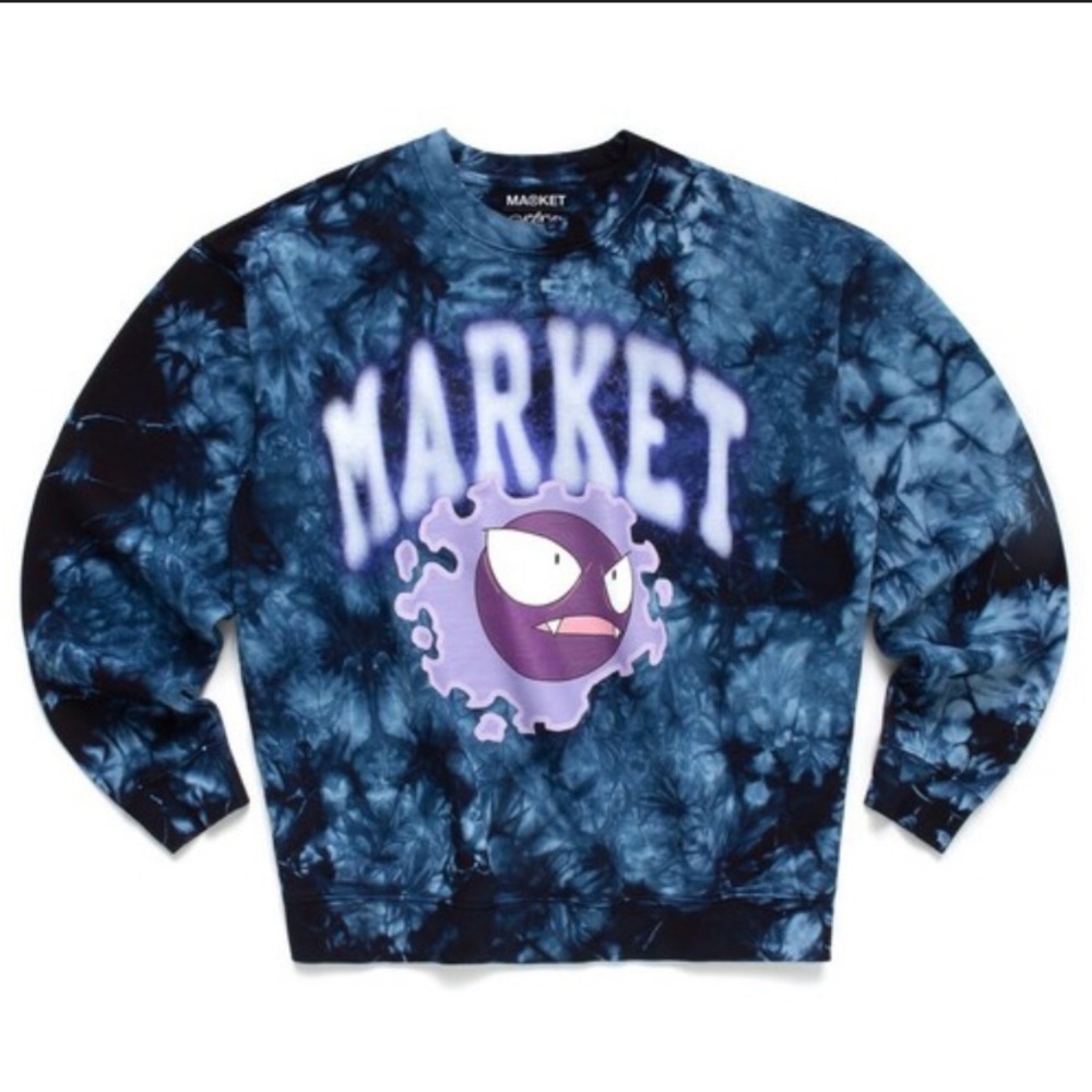 Market -Pokémon Blue Tie-Dye Fleece